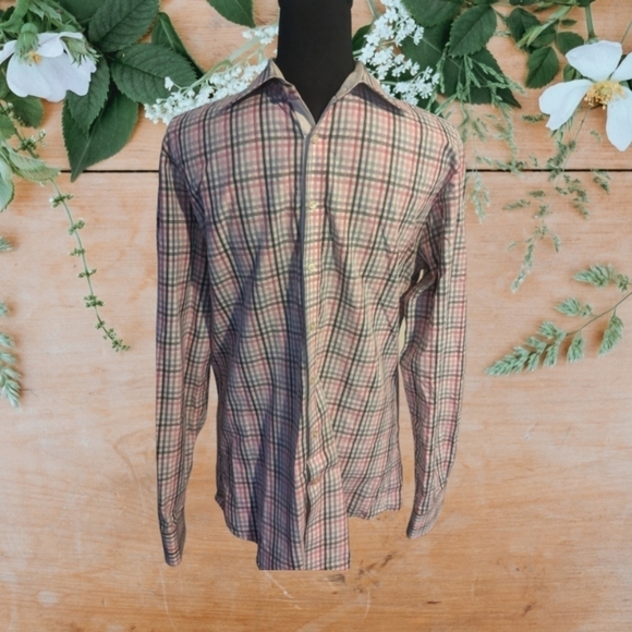 Thomas Pink Longsleeve Button Up Shirt Pink - Picture 1 of 7